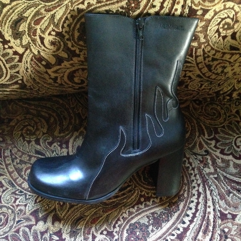 NIB Harley Davidson Scorch black boots size 10